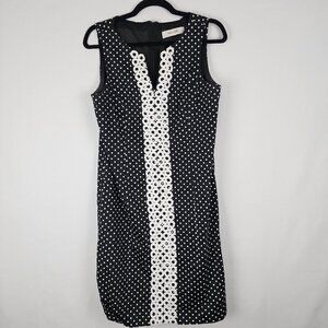 Jones Studio Polka Dot Embroidered‎ Dress 8